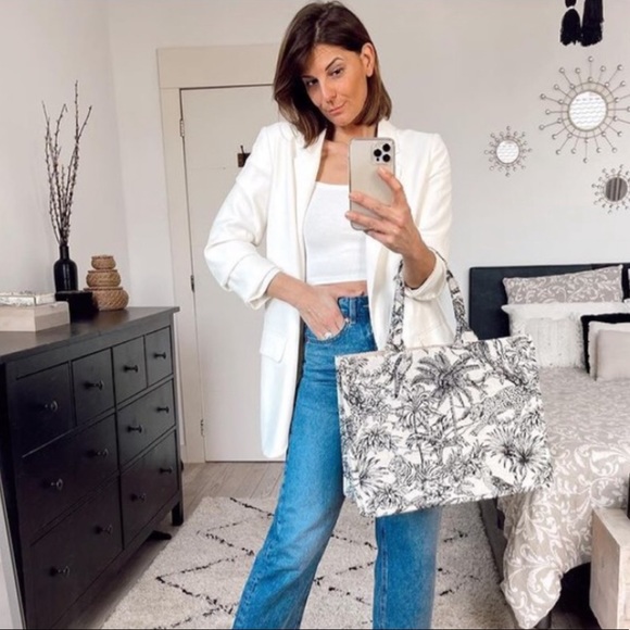 LAST 1️⃣—NWT H&M Big Tote Dior Style Bag - Picture 14 of 16